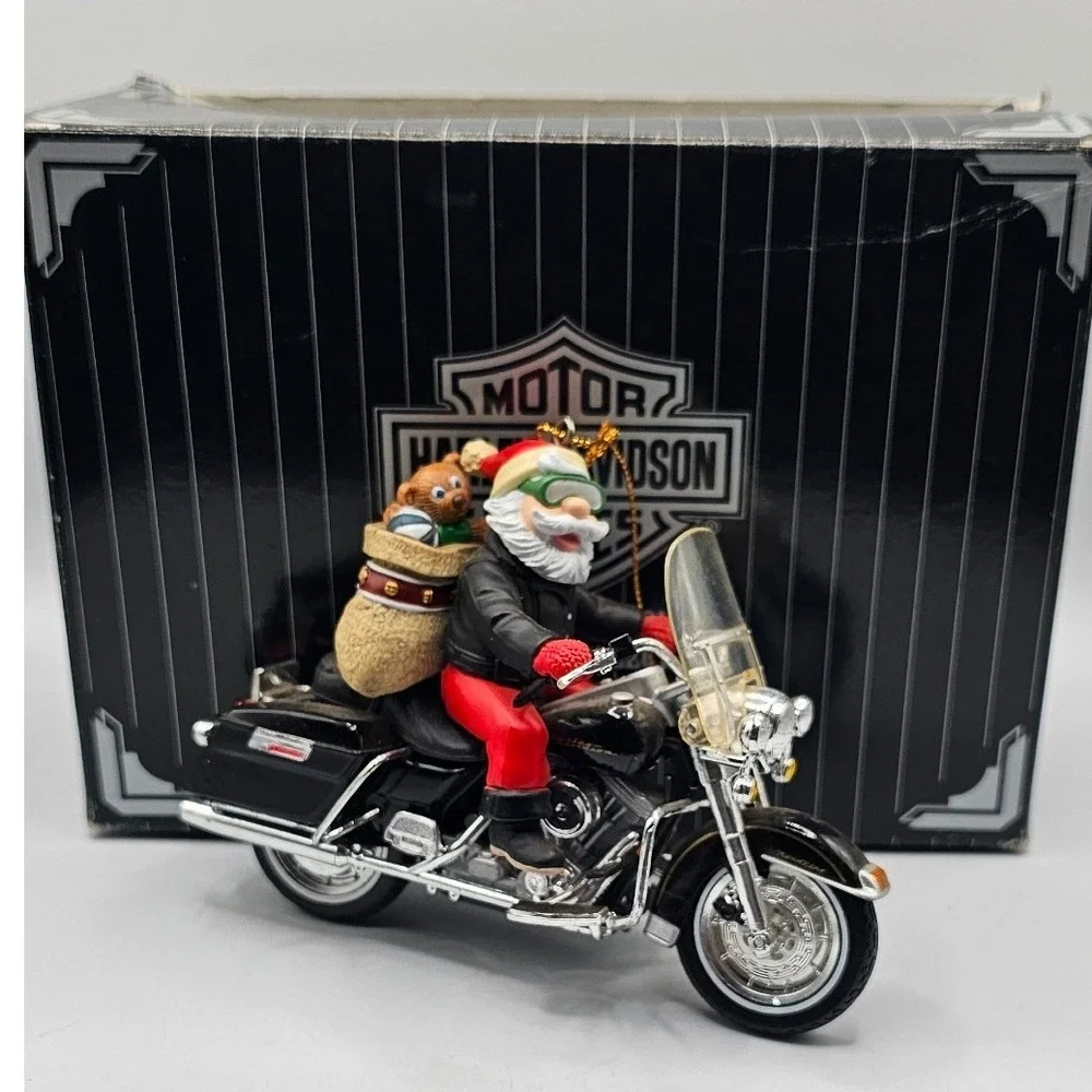 Harley-Davidson Christmas Ornament Lot King Road Leader Pack Queen Highway 3pc